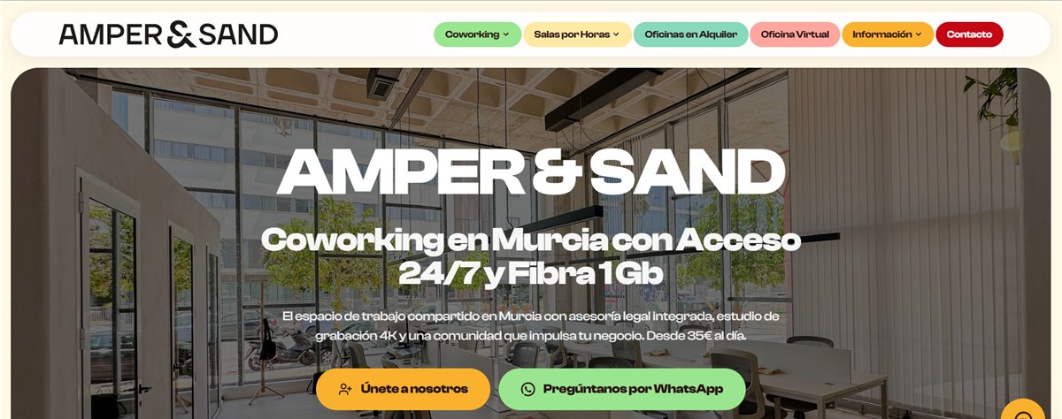 Captura de la web de Amper&Sand